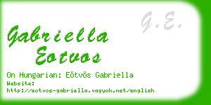 gabriella eotvos business card